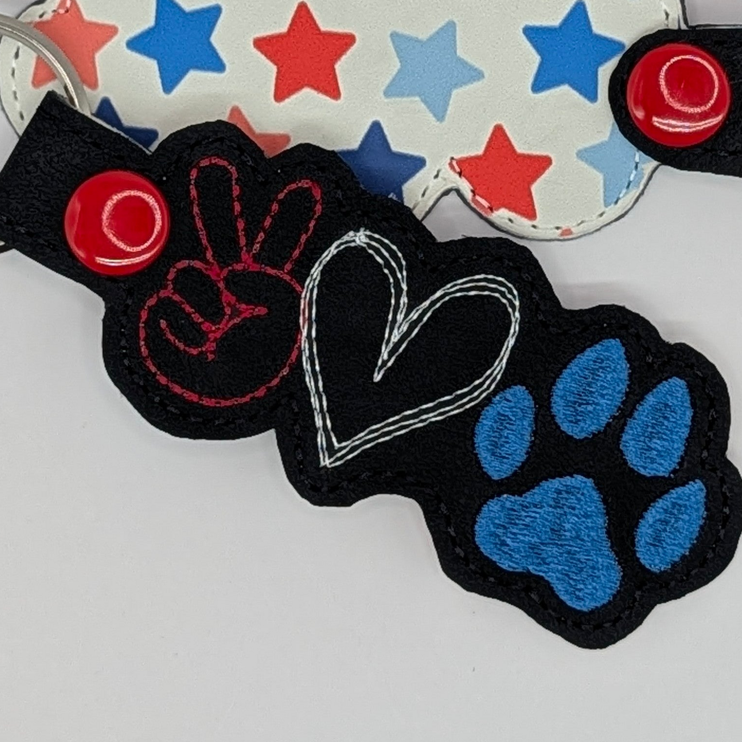 Peace Love Cat Keychains