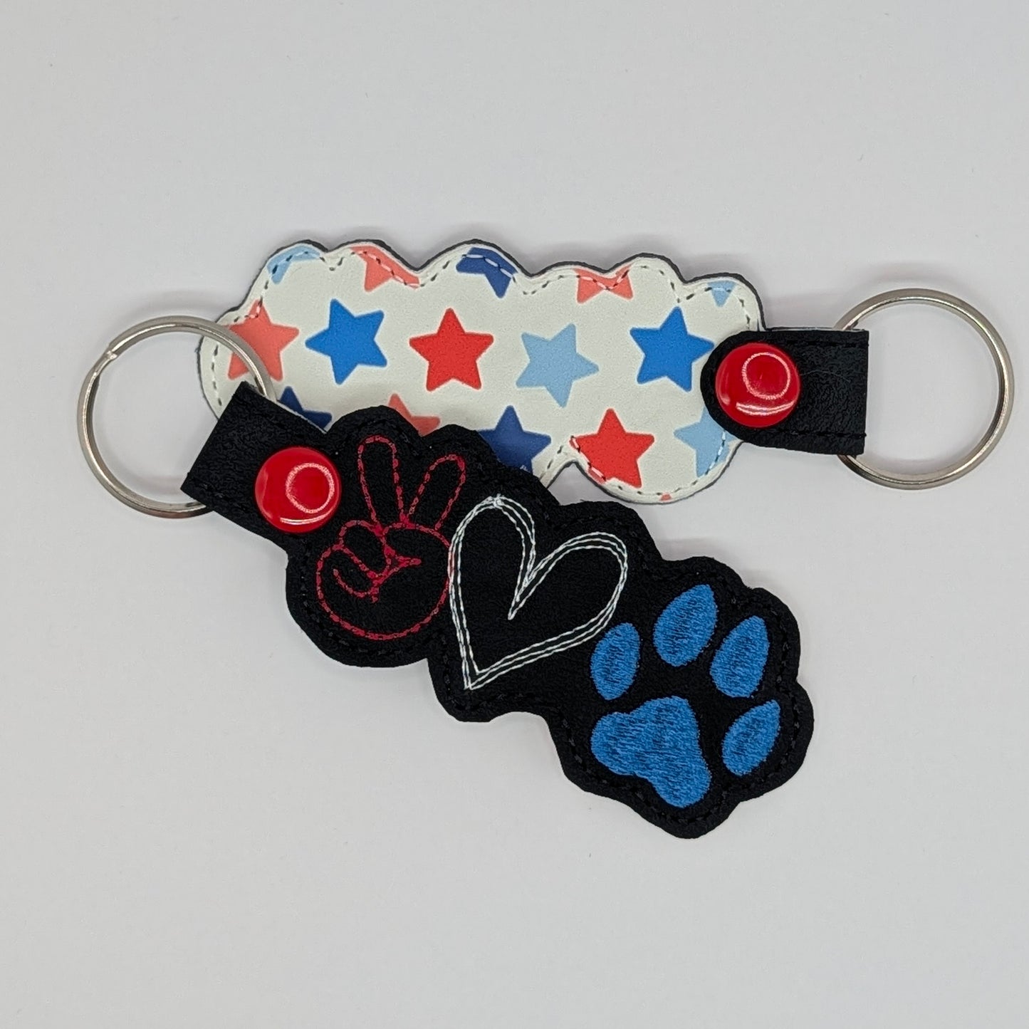 Peace Love Paw Keychains