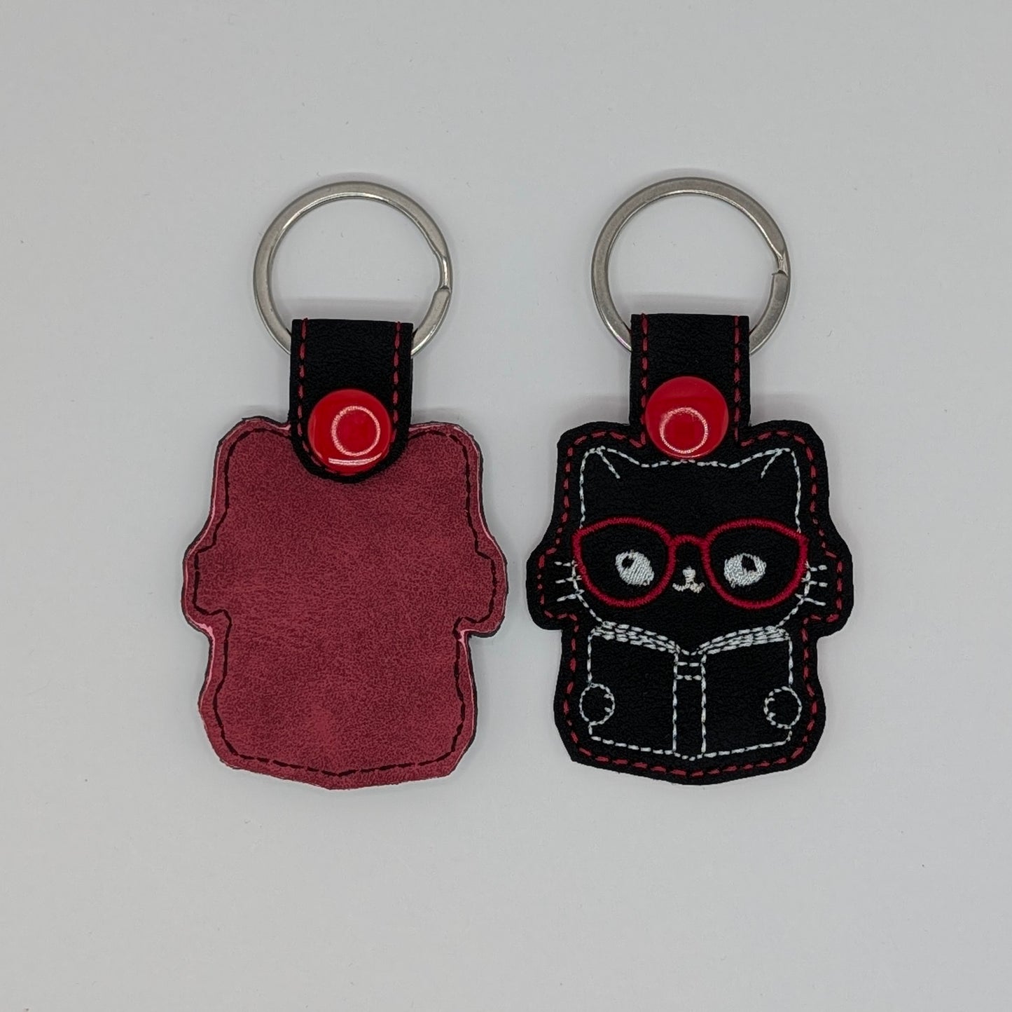 Reading Cat Keychains