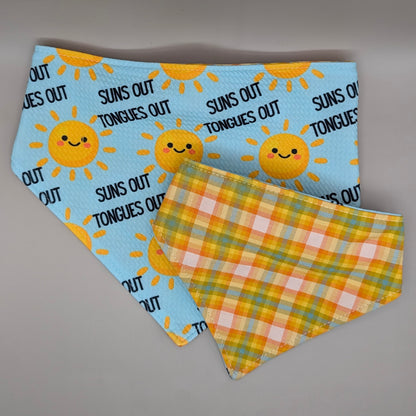 Reversible Scrunchie Bandana- Tongues Out