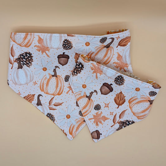 Reversible Scrunchie Bandana- Autumn Time
