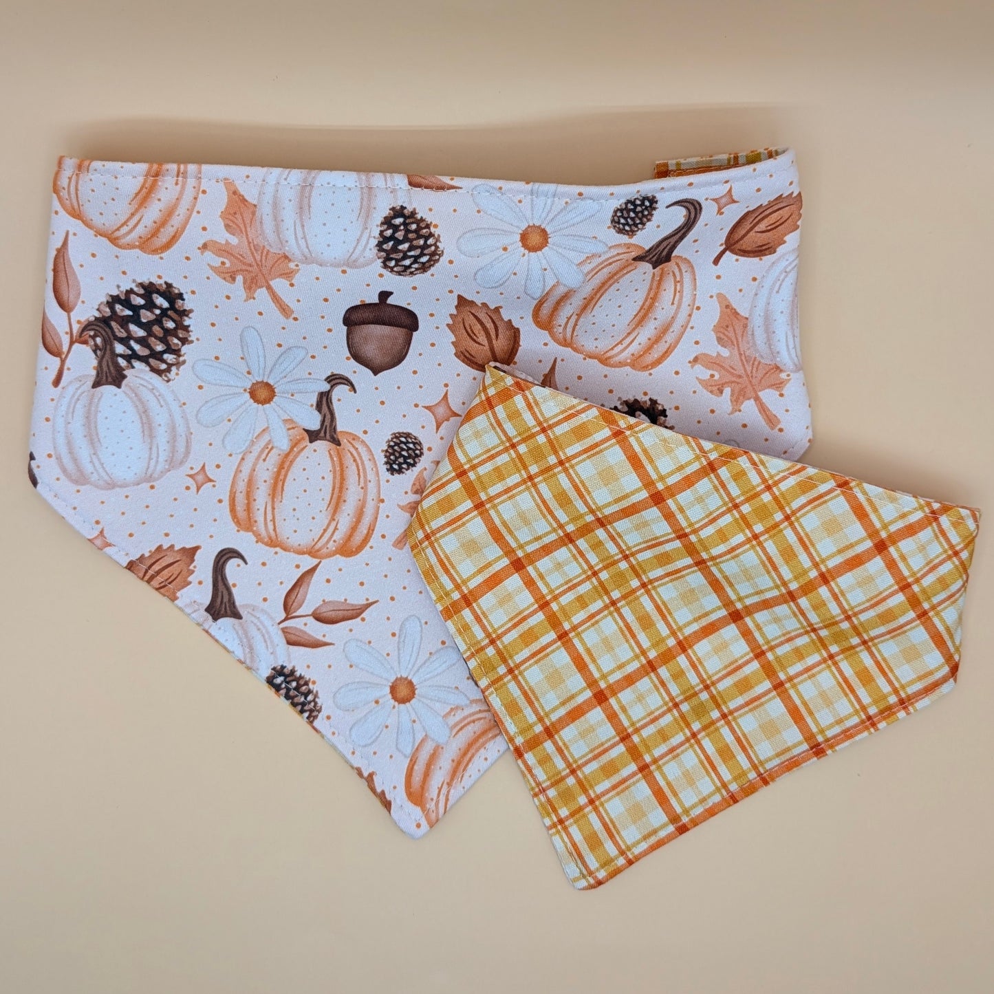 Reversible Scrunchie Bandana- Autumn Time