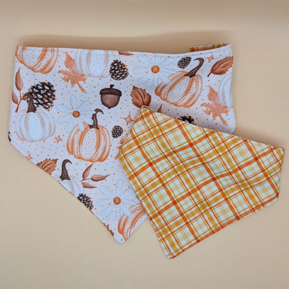 Reversible Scrunchie Bandana- Autumn Time