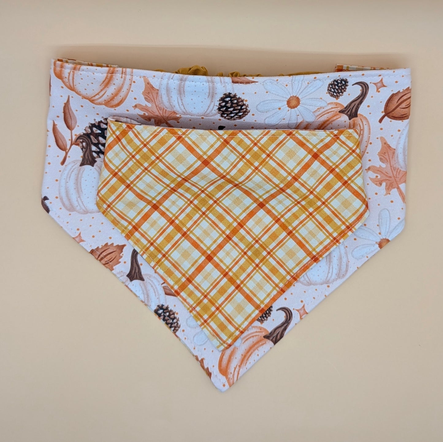 Reversible Scrunchie Bandana- Autumn Time