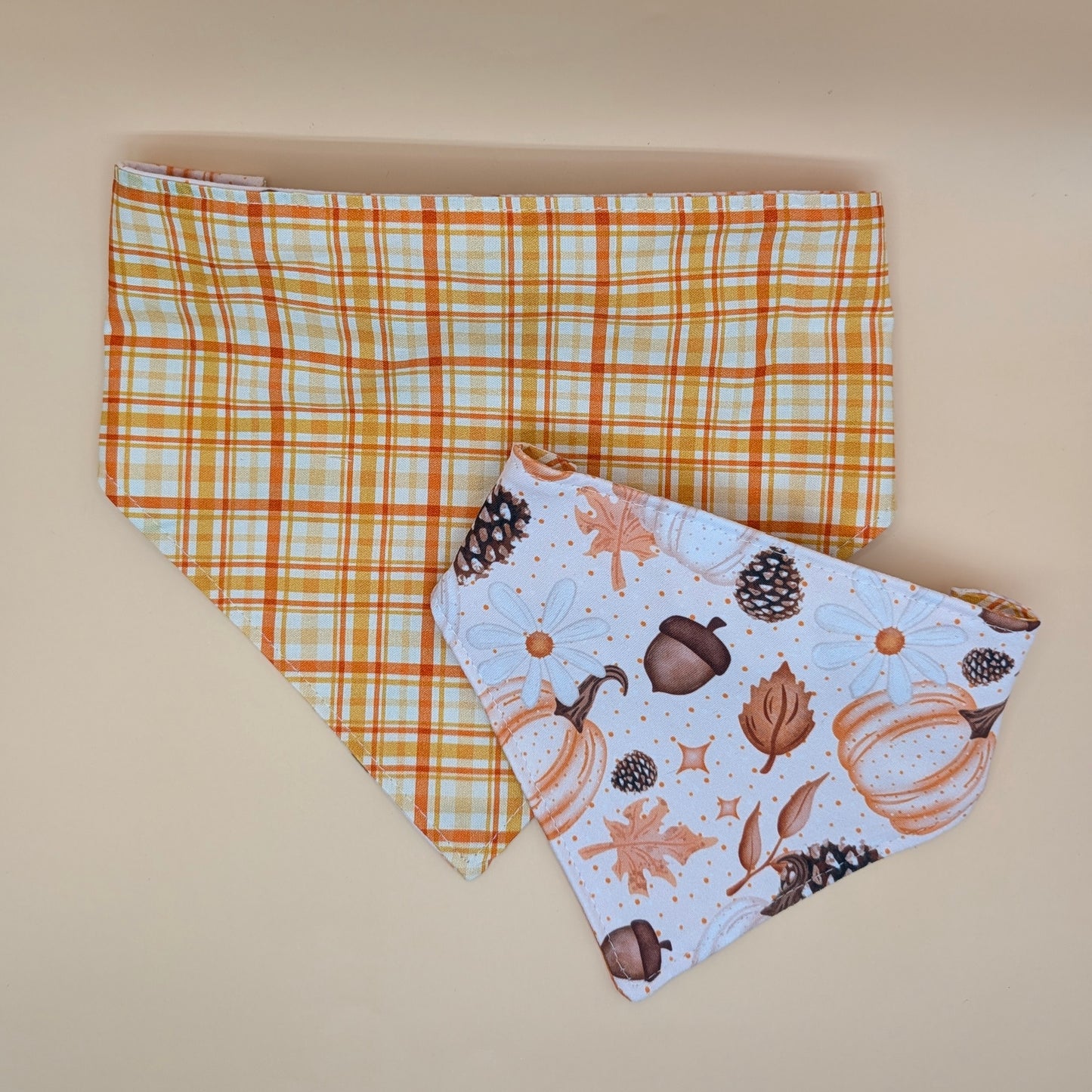 Reversible Scrunchie Bandana- Autumn Time