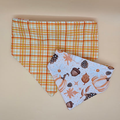 Reversible Scrunchie Bandana- Autumn Time