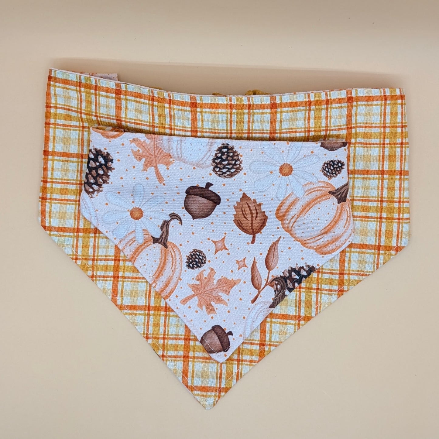 Reversible Scrunchie Bandana- Autumn Time