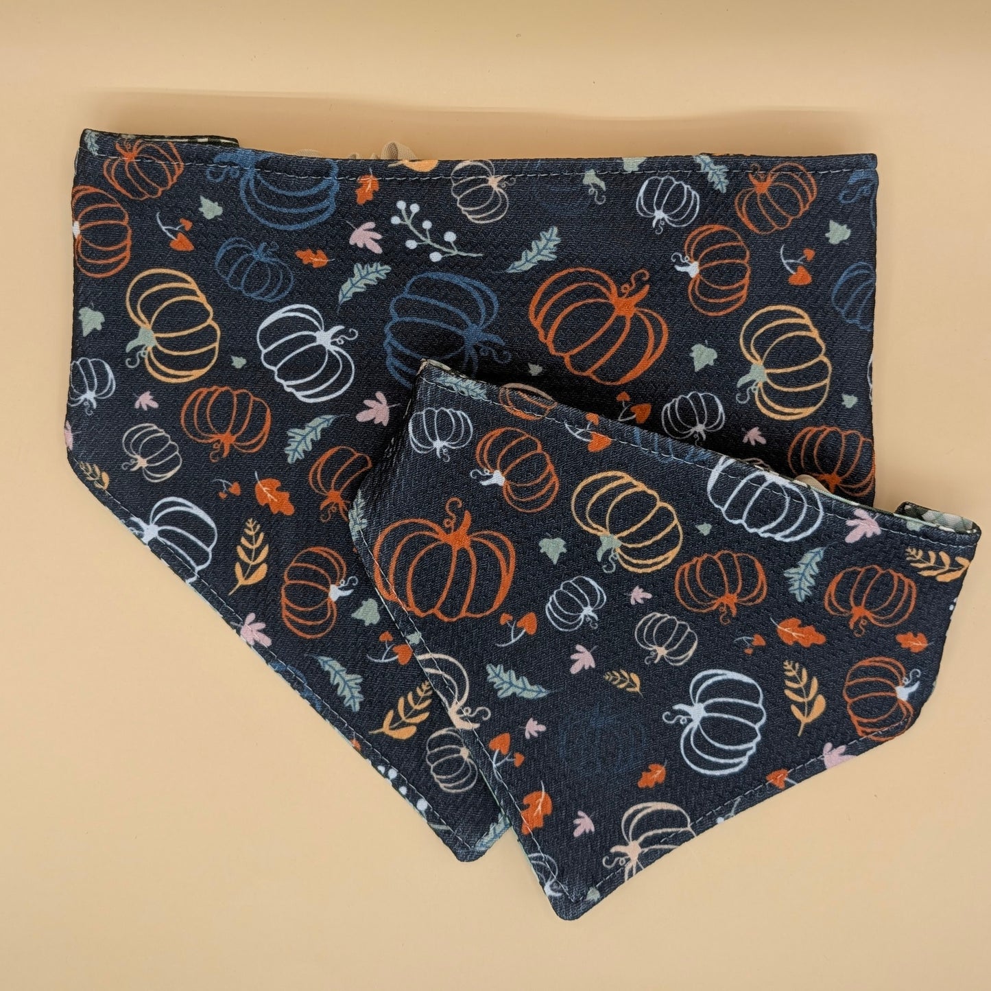 Reversible Scrunchie Bandana- Little Pumpkins