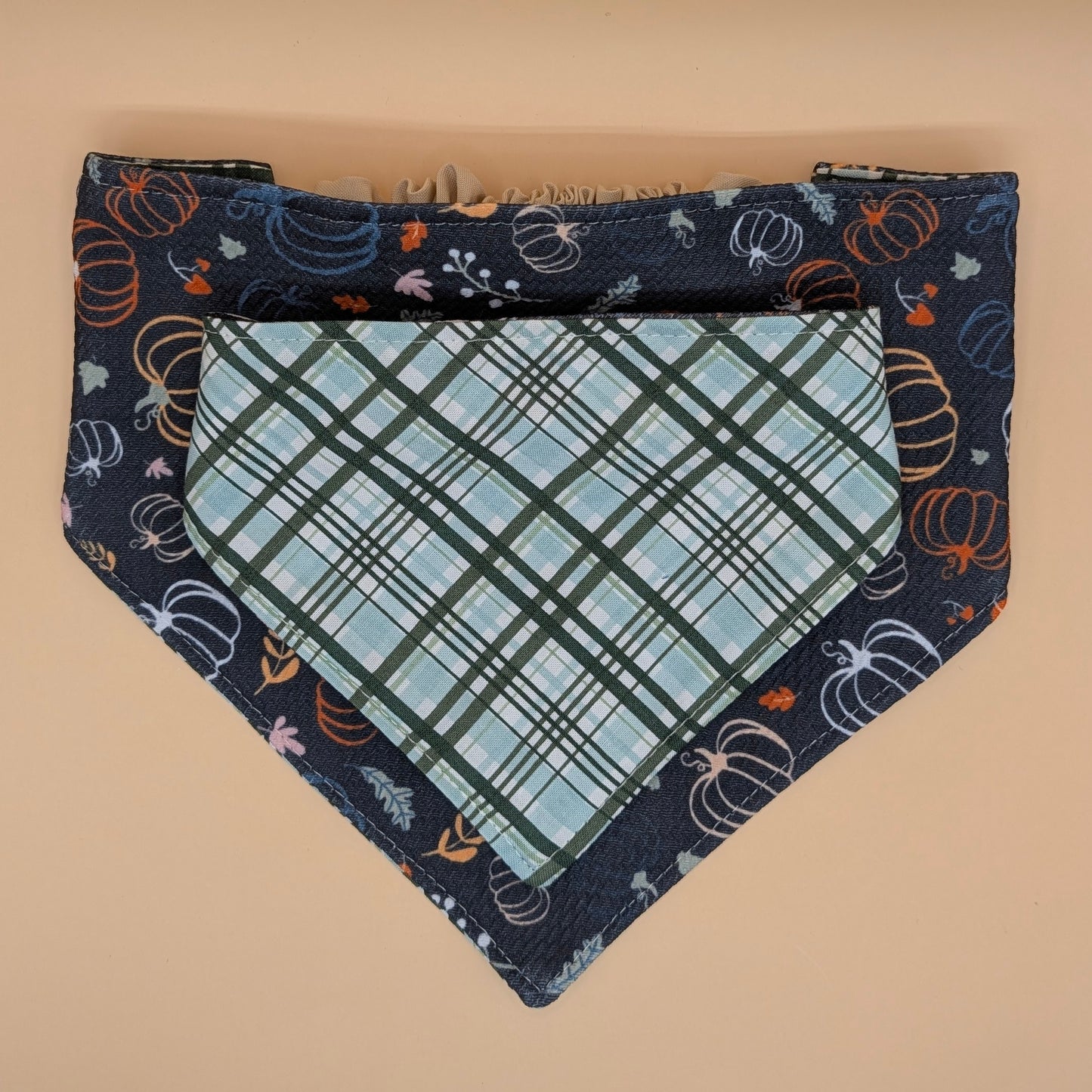 Reversible Scrunchie Bandana- Little Pumpkins