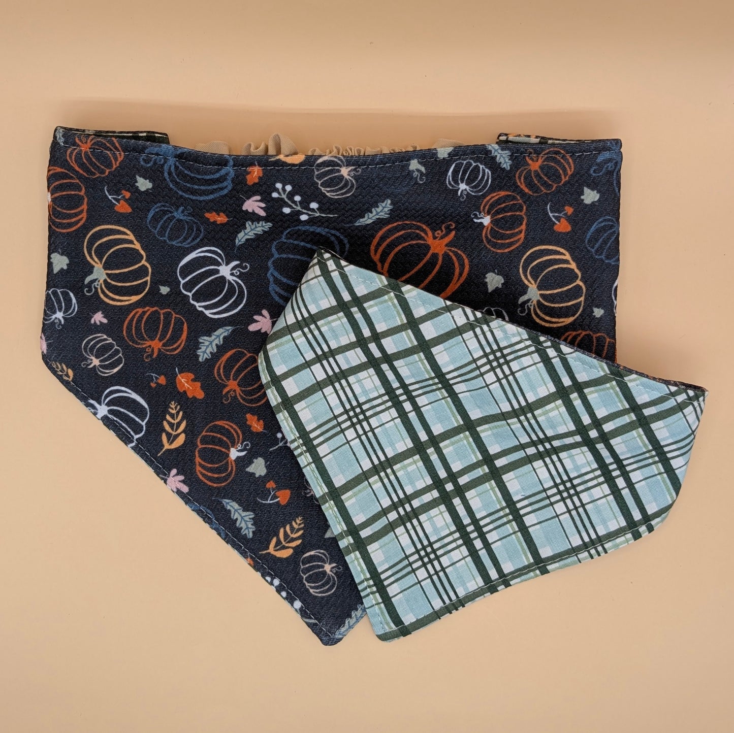 Reversible Scrunchie Bandana- Little Pumpkins