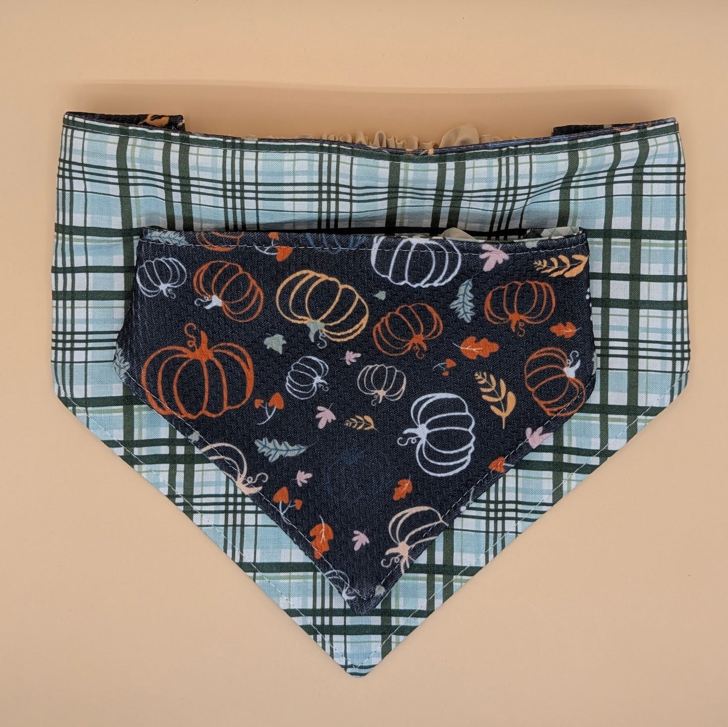 Reversible Scrunchie Bandana- Little Pumpkins