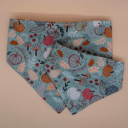 Reversible Scrunchie Bandana- Fall Gathering Plaid