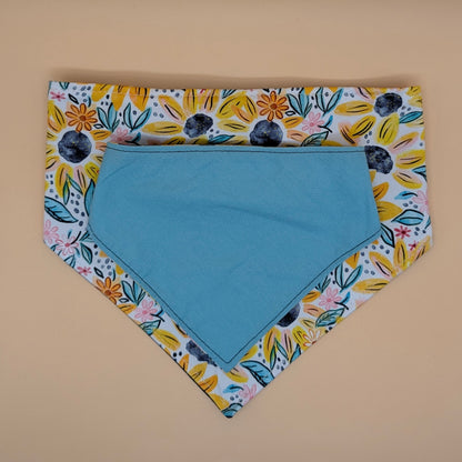 Scrunchie Bandanas (single side)- Watercolor Sunflower