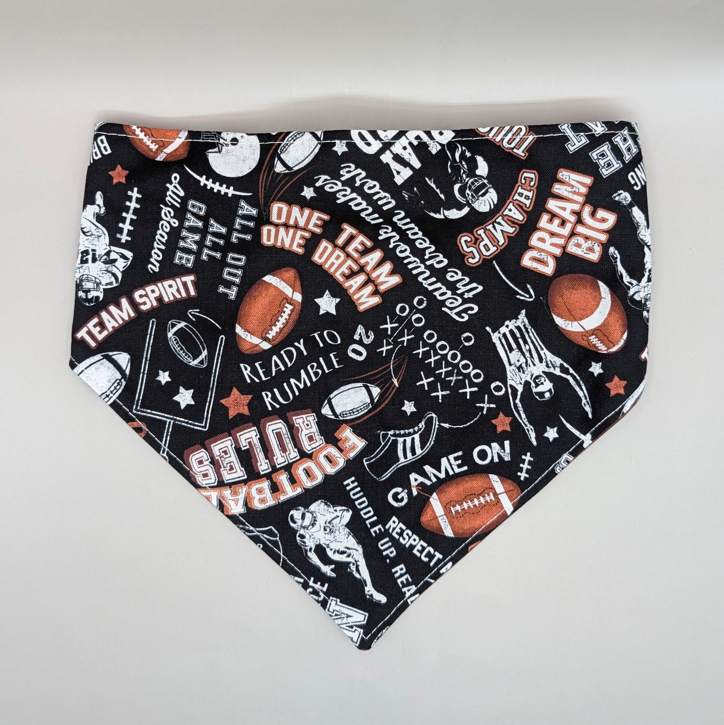 Scrunchie Bandanas (single side)- Football Words