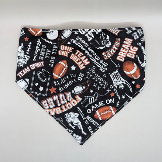 Scrunchie Bandanas (single side)- Football Words
