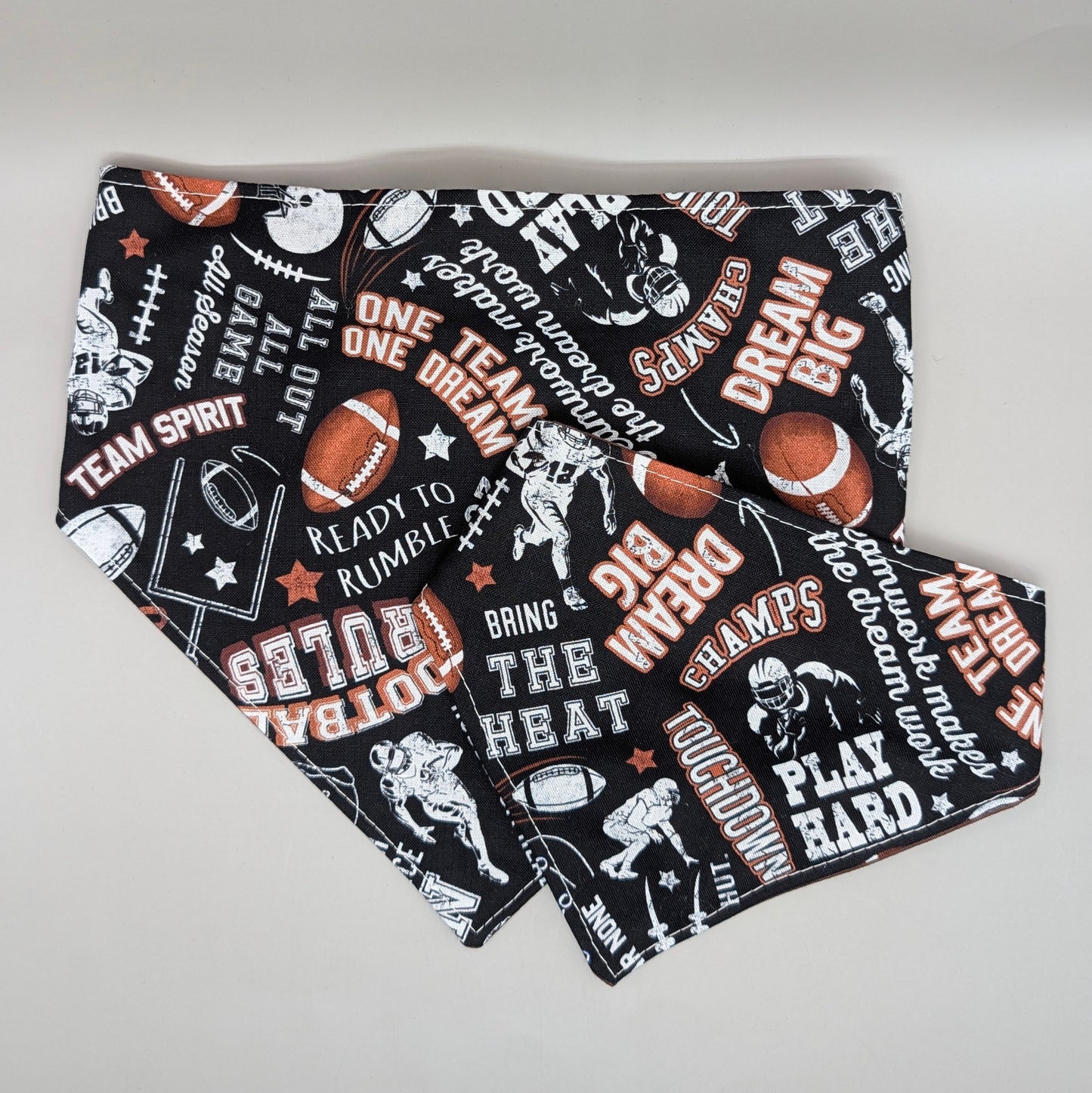 Scrunchie Bandanas (single side)- Football Words