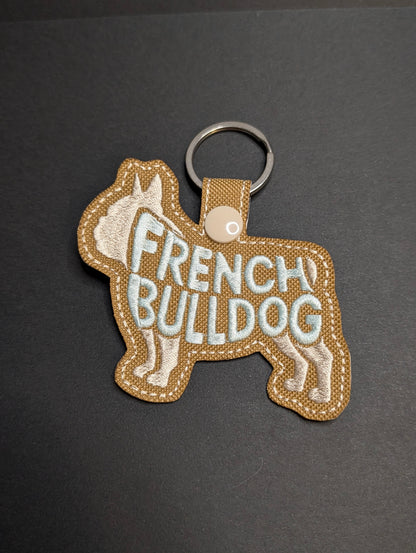 Dog Breed Keychains - French Bulldog