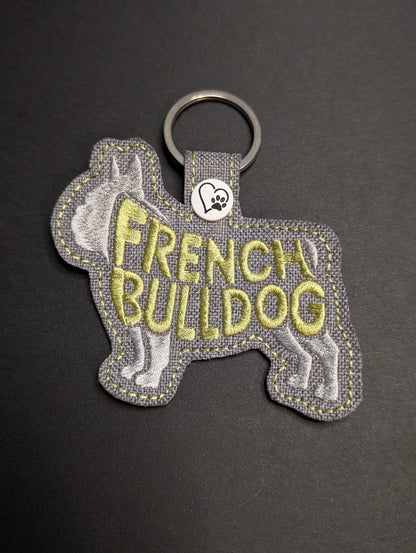 Dog Breed Keychains - French Bulldog