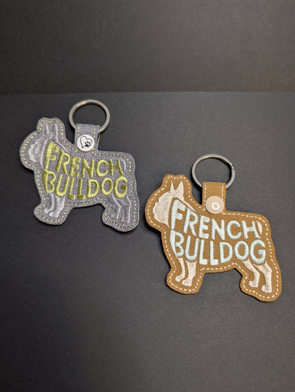 Dog Breed Keychains - French Bulldog