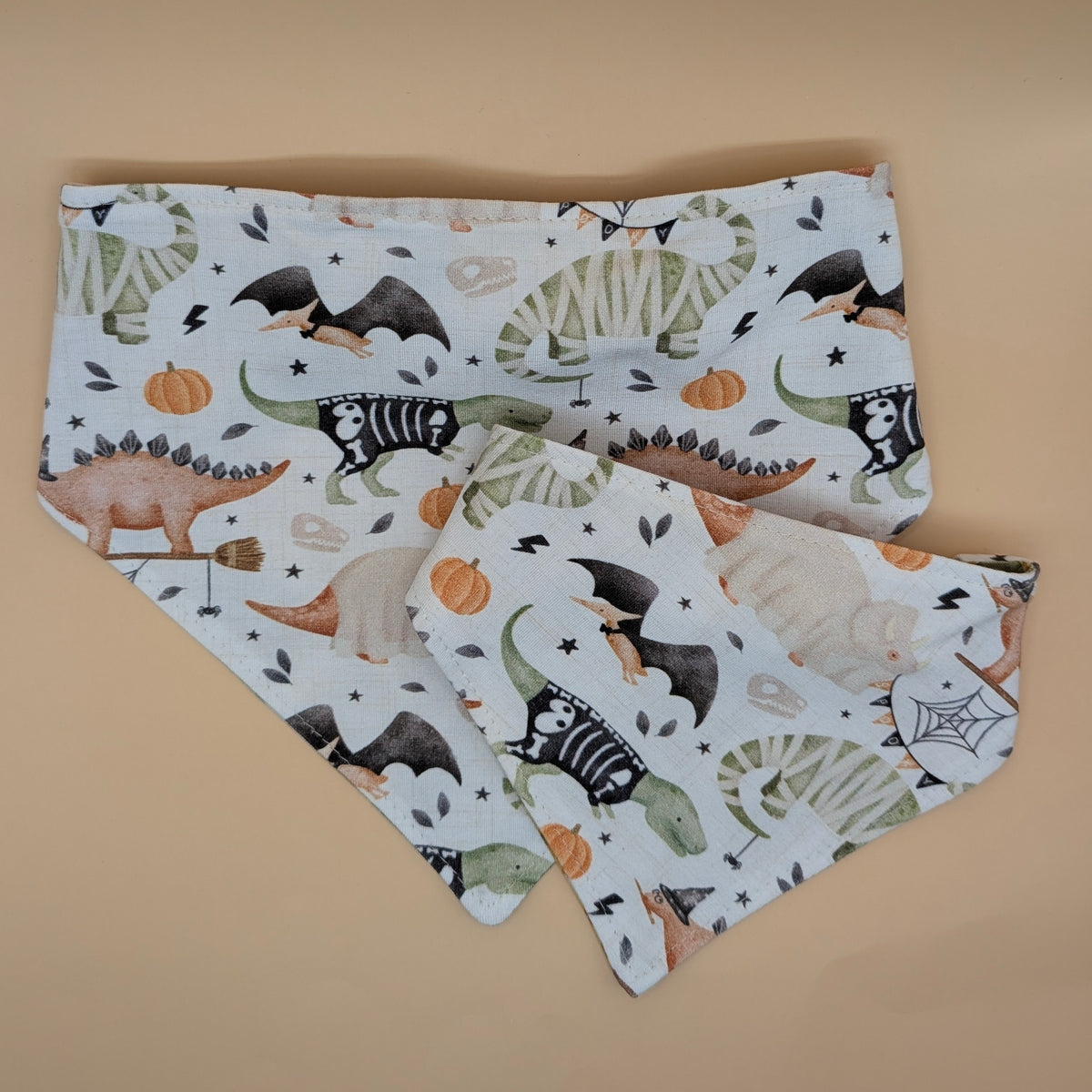 Dino Costume- Reversible Scrunchie Bandana