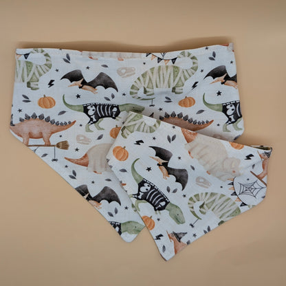 Dino Costume- Reversible Scrunchie Bandana