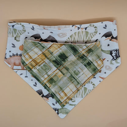 Dino Costume- Reversible Scrunchie Bandana