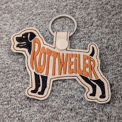 Dog Breed Keychains - Rottweiler