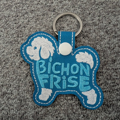 Dog Breed Keychains - Bichon Frise