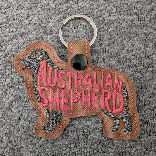 Dog Breed Keychains - Australian Shepherd