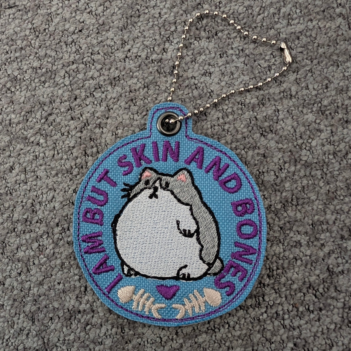 Skin and Bones Cat - Keychains