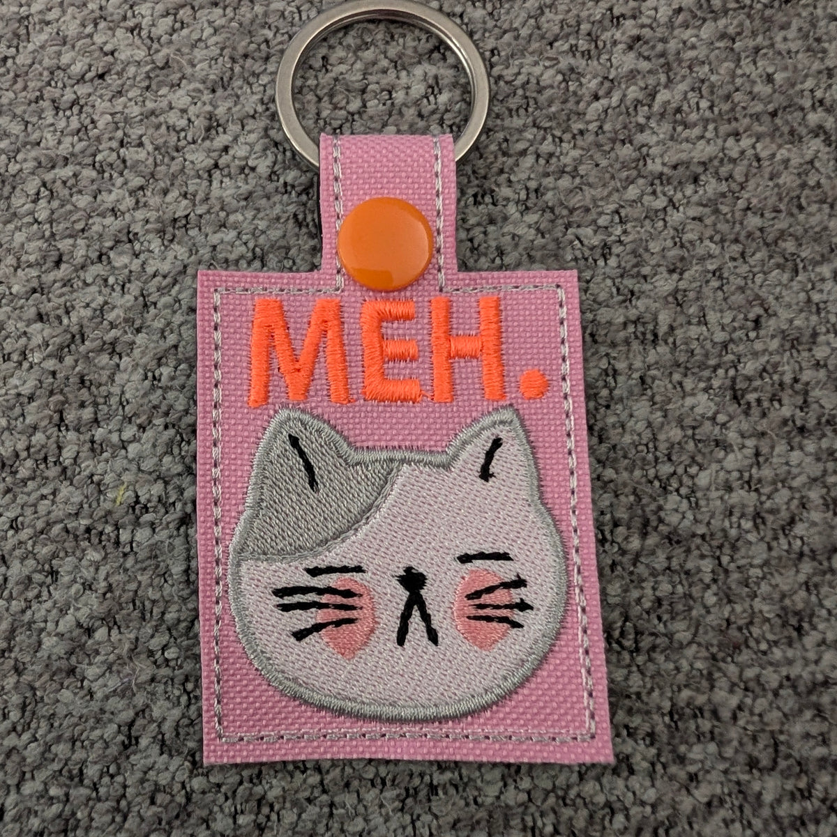 MEH Cat Face- Keychains