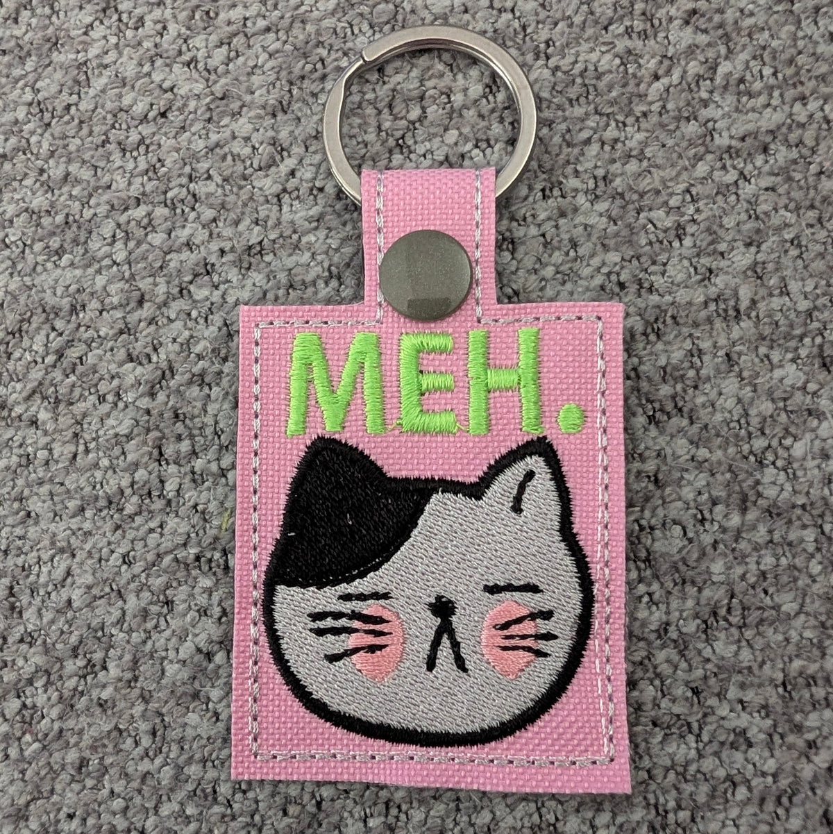 MEH Cat Face- Keychains