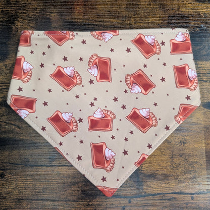 Pumpkin Pie / Plaid Scrunchie Bandana - Reversible