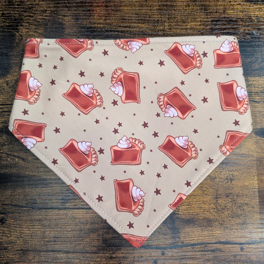 Pumpkin Pie / Plaid Scrunchie Bandana - Reversible