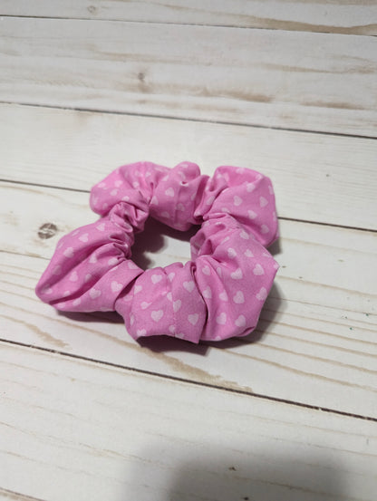 Mini Hearts Hair Scrunchie
