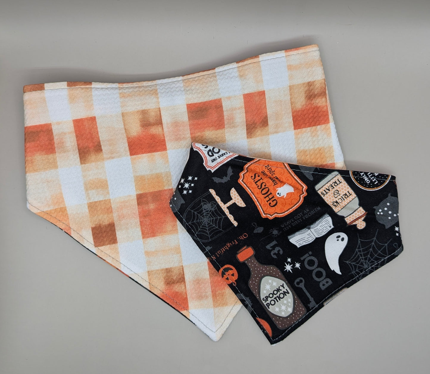 Black Potions Scrunchie Bandana-Reversible