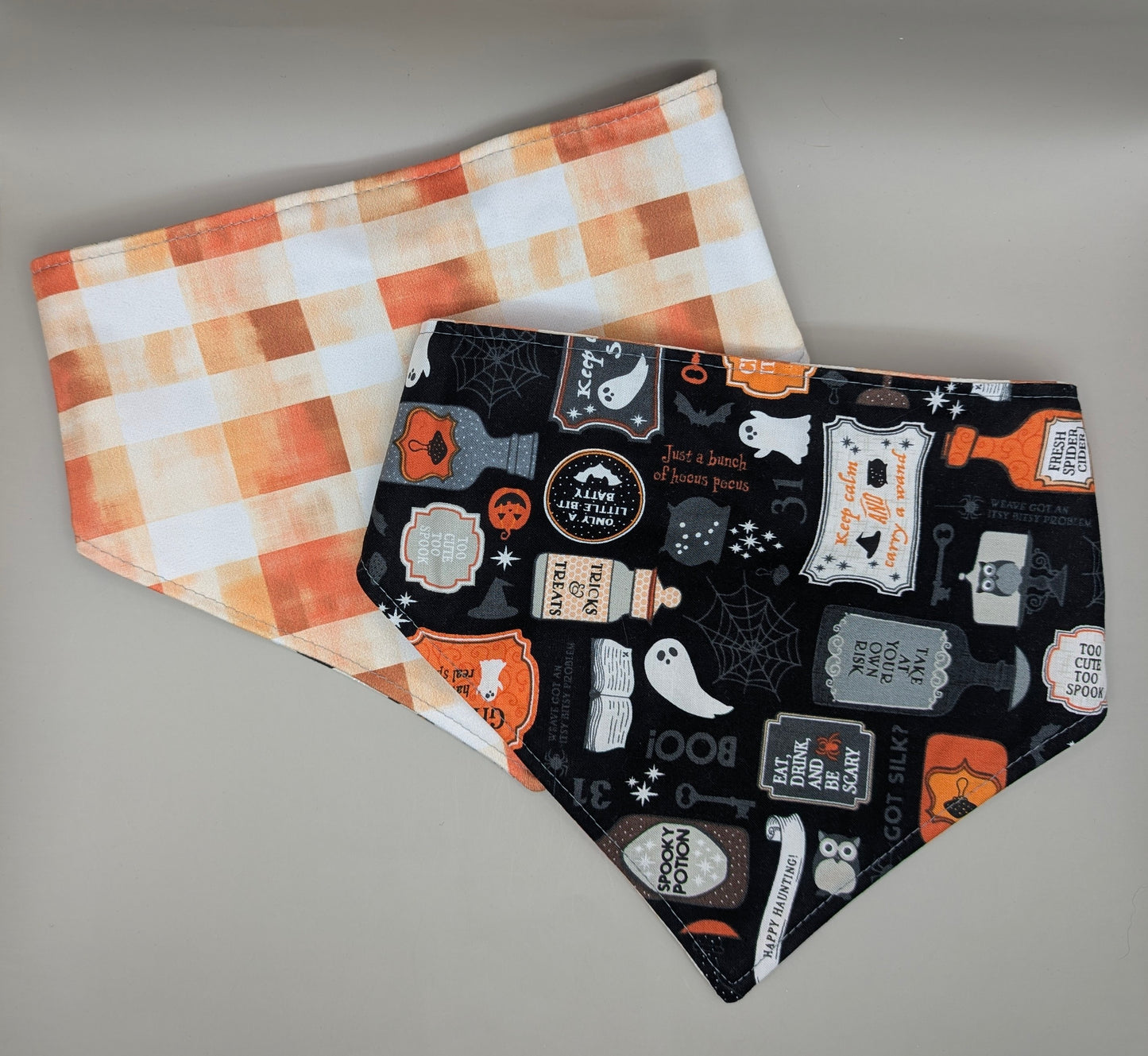 Black Potions Scrunchie Bandana-Reversible