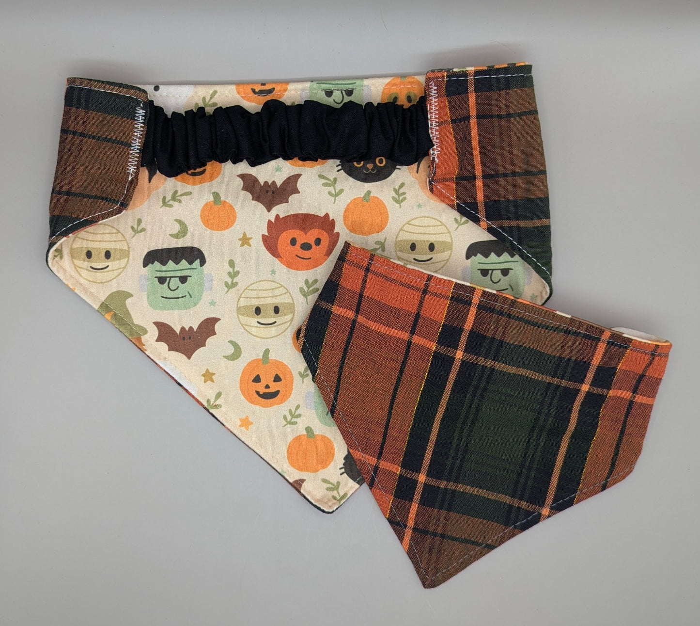 Monsters Head Scrunchie Bandana-Reversible