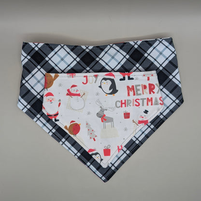Merry Christmas Scrunchie Bandana- Reversible