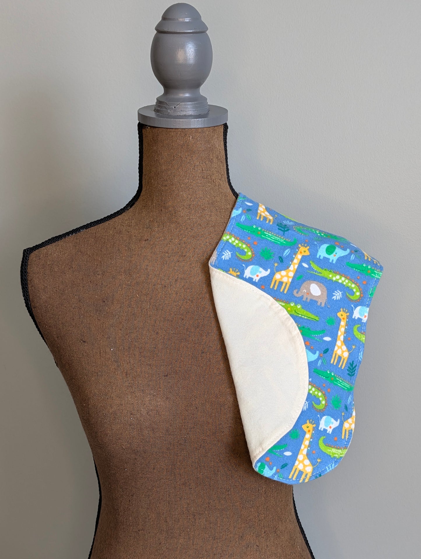 Safari Animals Burp Cloth