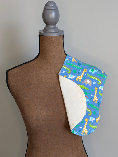 Safari Animals Burp Cloth