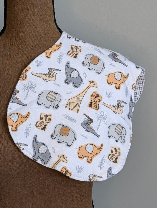 Sketch Animals Burp Cloth
