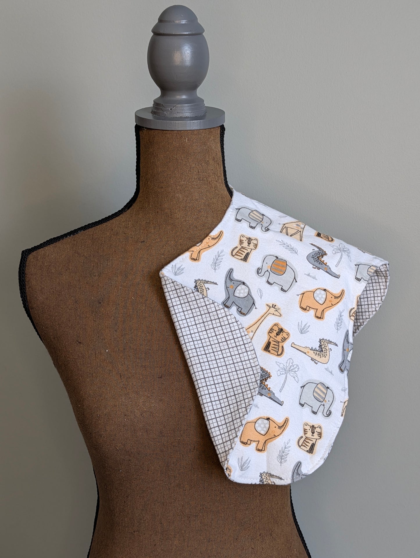 Sketch Animals Burp Cloth
