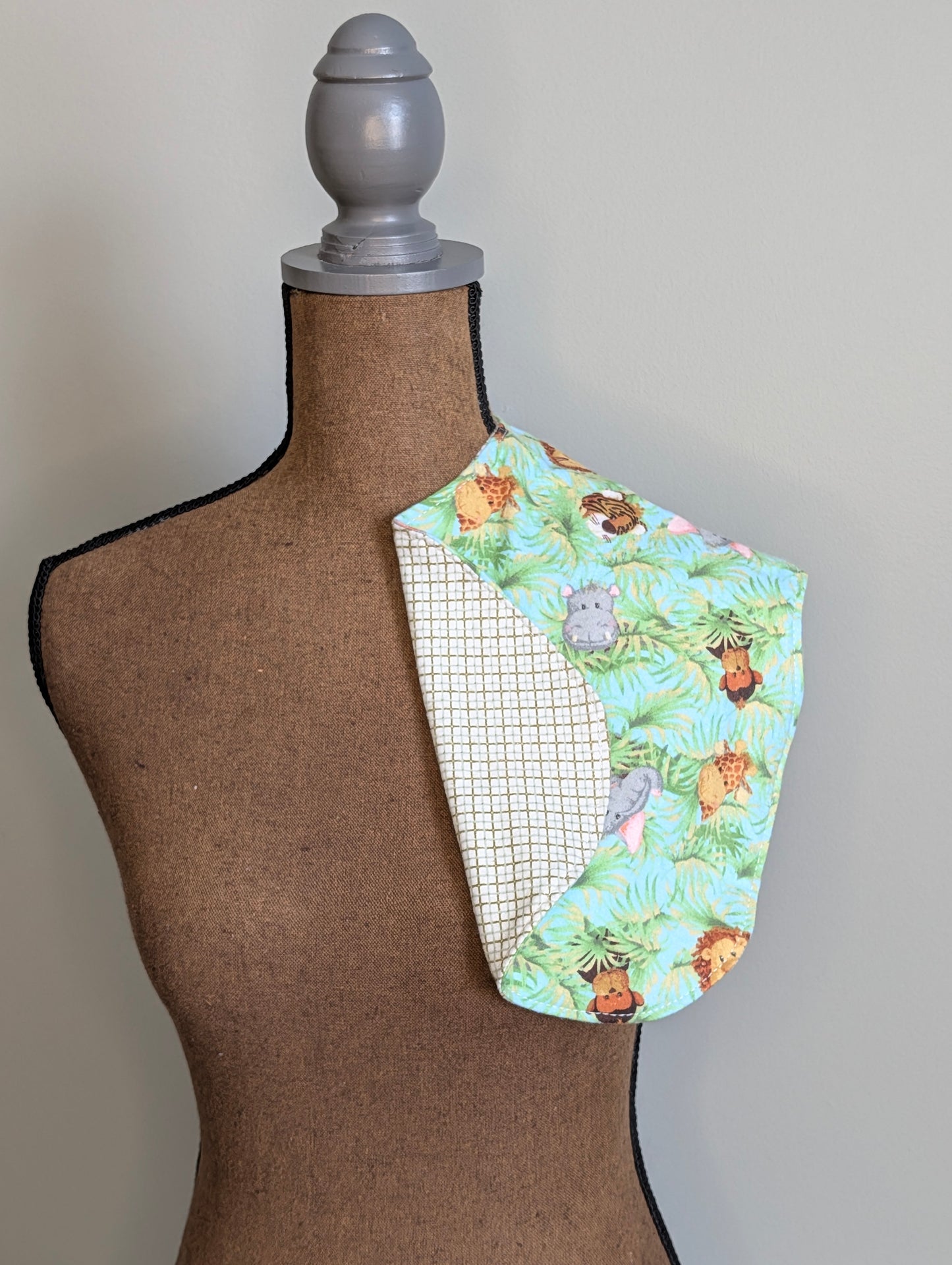 Safari Heads Burp Cloth