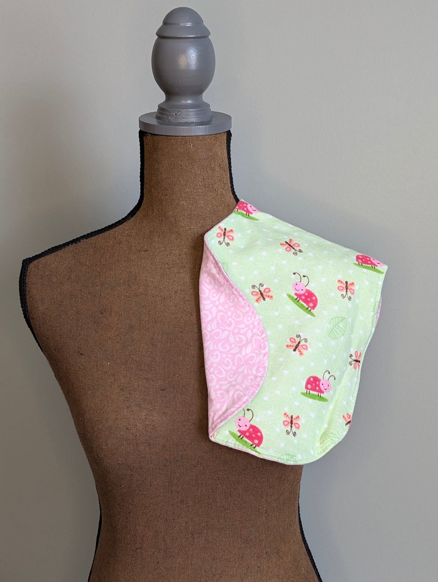 Lady Bug Burp Cloth