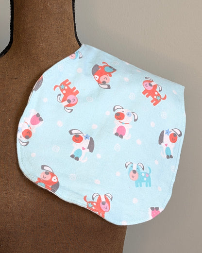 Blue Dog Burp Cloth