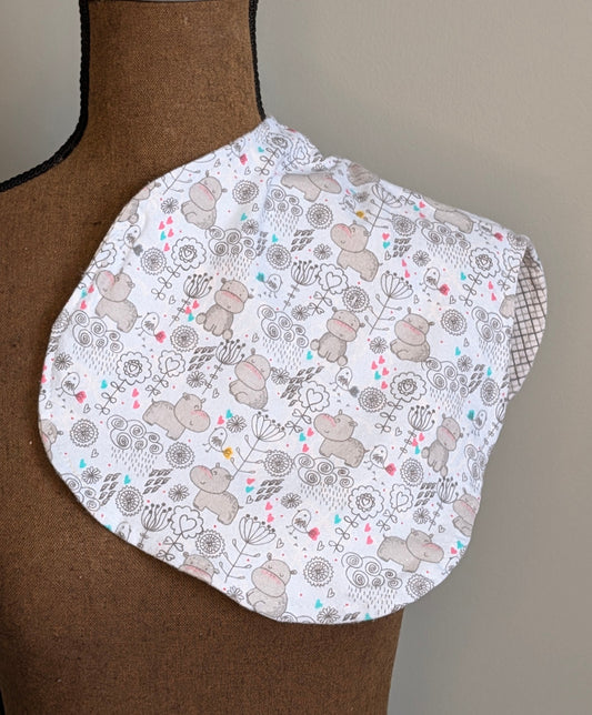 Hippo Burp Cloth