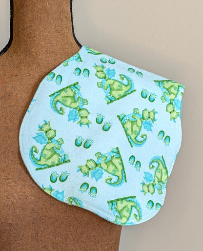 Green Dragon Burp Cloth