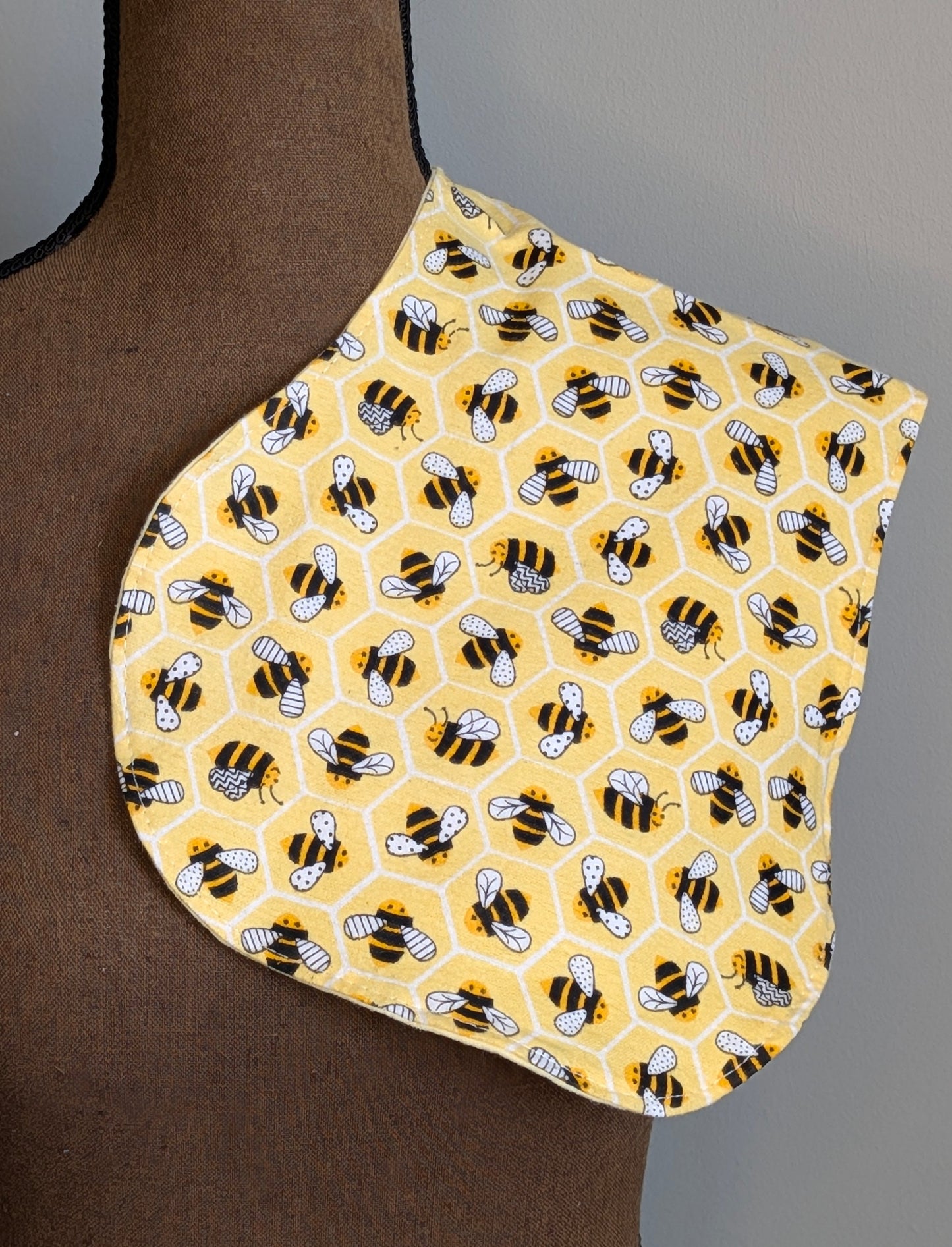 Yellow Bee Burp Cloth