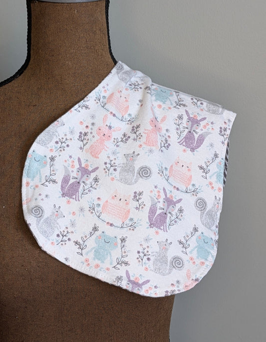 Floral Wildlife Burp Cloth